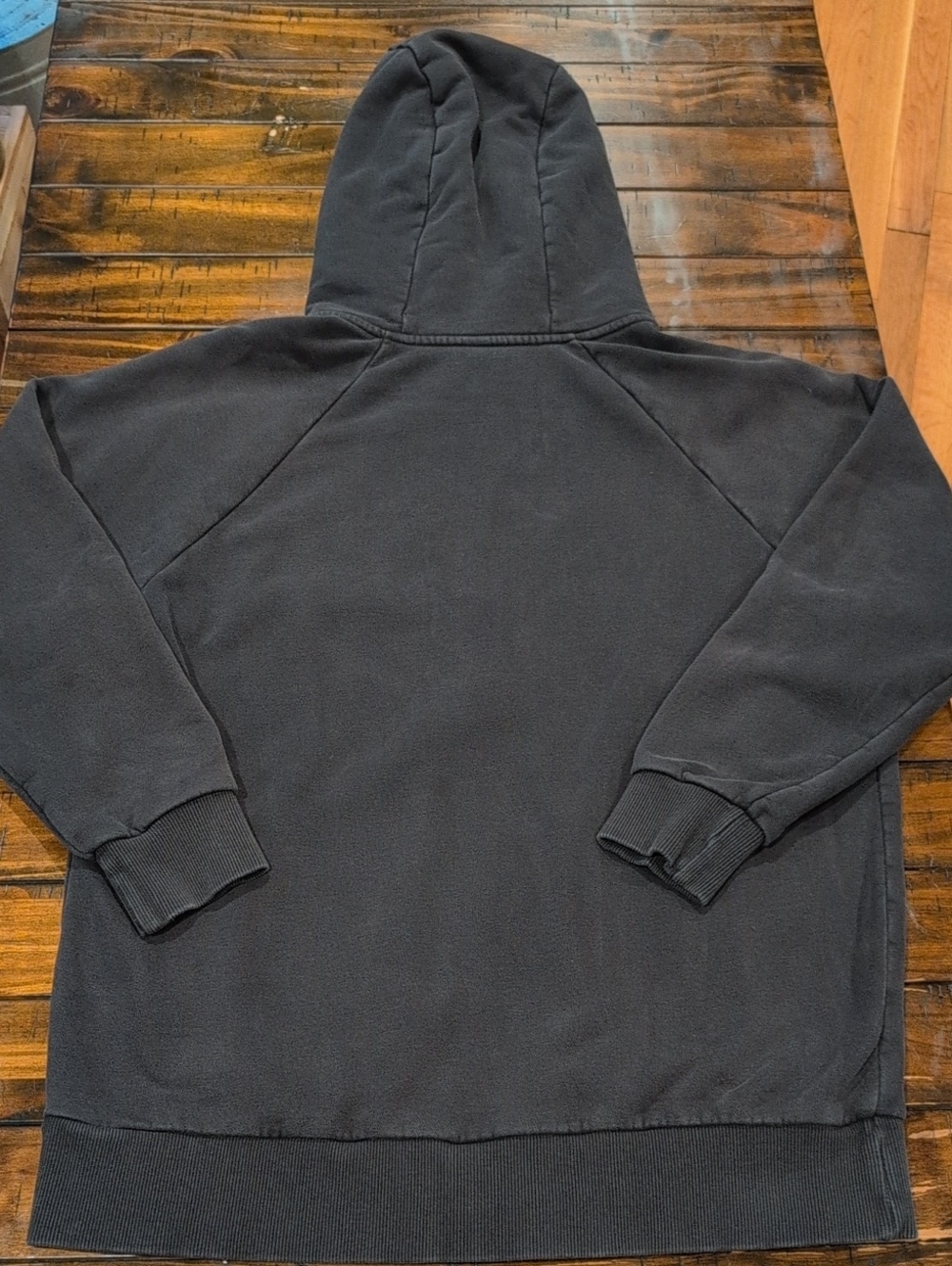 Vuori Restore Hoodie Oversized Full Zip Washed Black - Picture 5 of 5